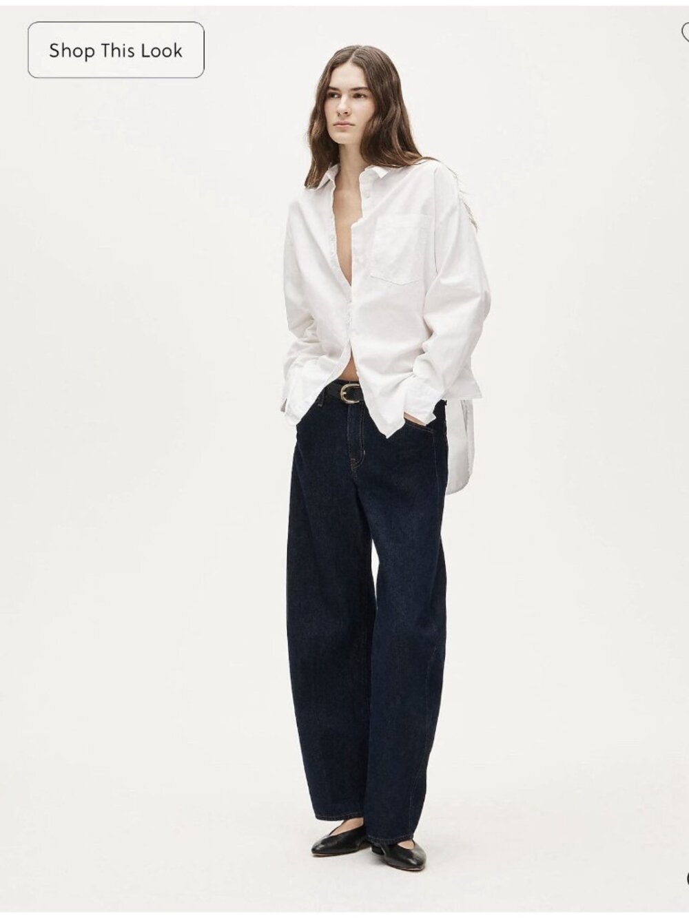 J.Crew Petite Étienne oversized shirt in lightweight Oxford White PL Button Up - Picture 16 of 16
